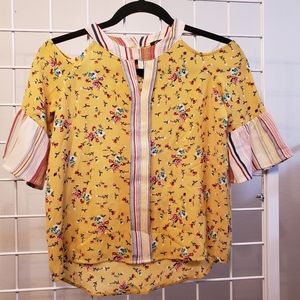 Monteau Boho Floral Multi-colored Girls Blouse